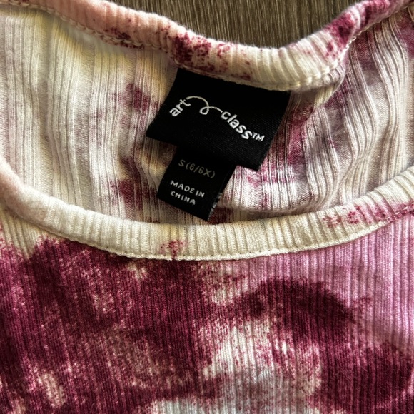 Art Class Tie Dye Girls Long Sleeve Dress. - Picture 4 of 4